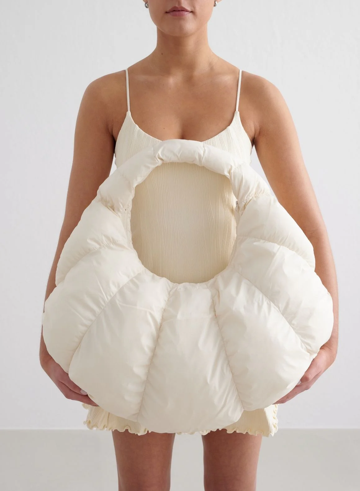 Almond White Croissant Bag - Image 3