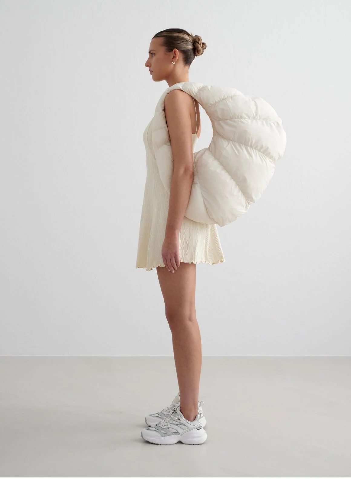 Almond White Croissant Bag - Image 4