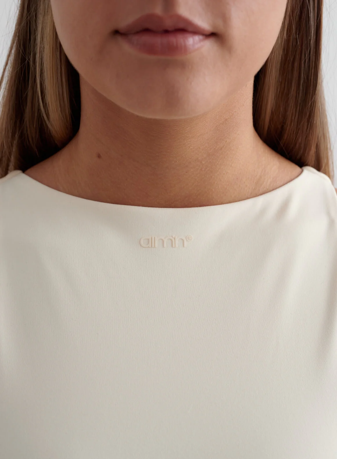 Almond White Sense High Neck Dress - Image 5
