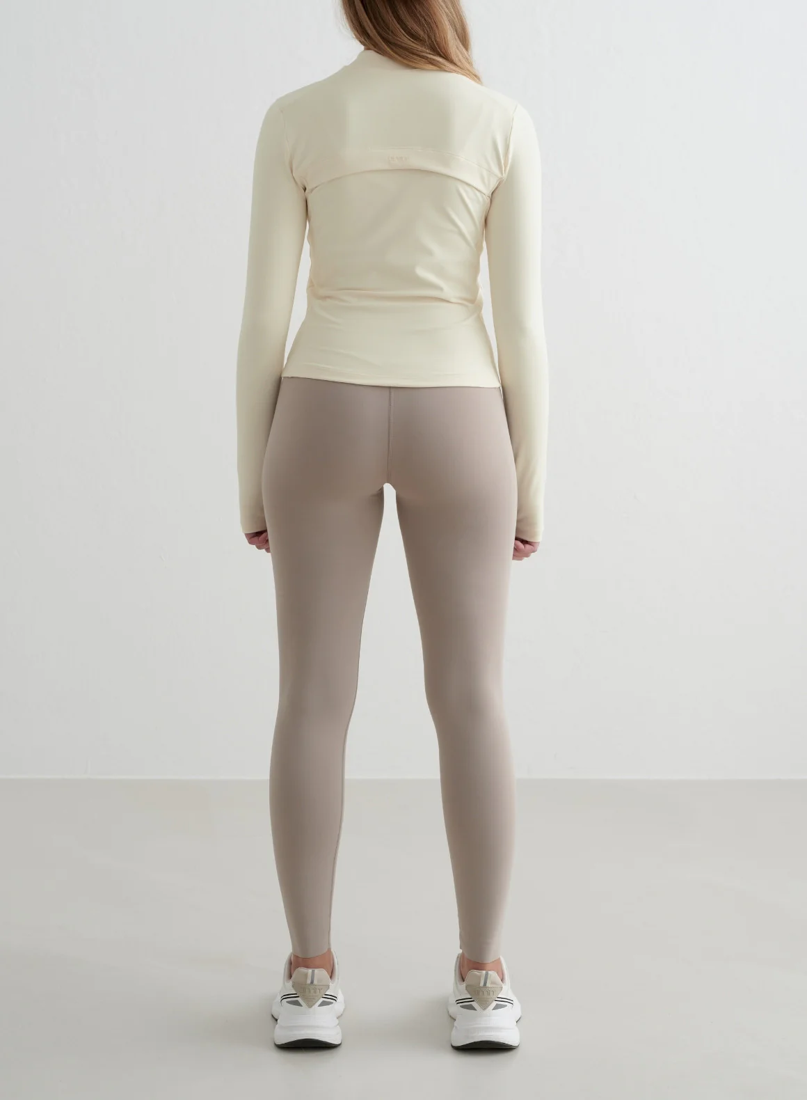 Almond White Sense Zip Jacket - Image 4