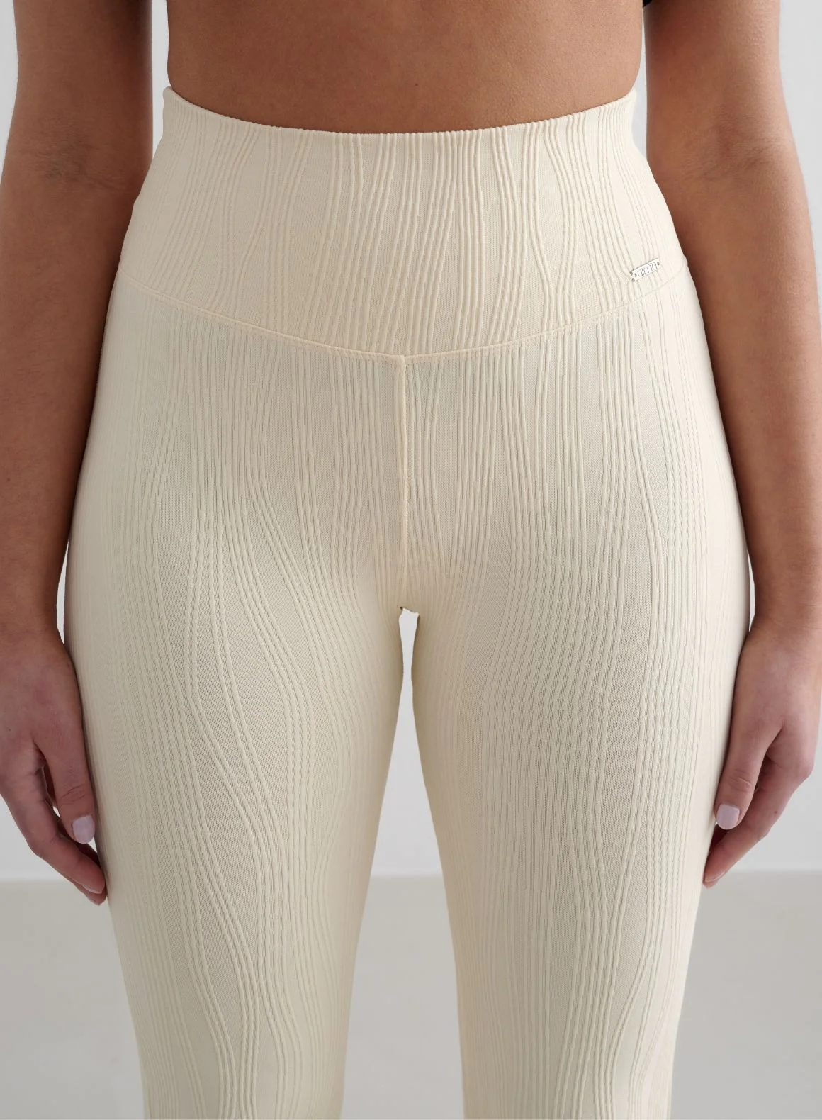 Almond White Tulip Flare Tights - Image 4