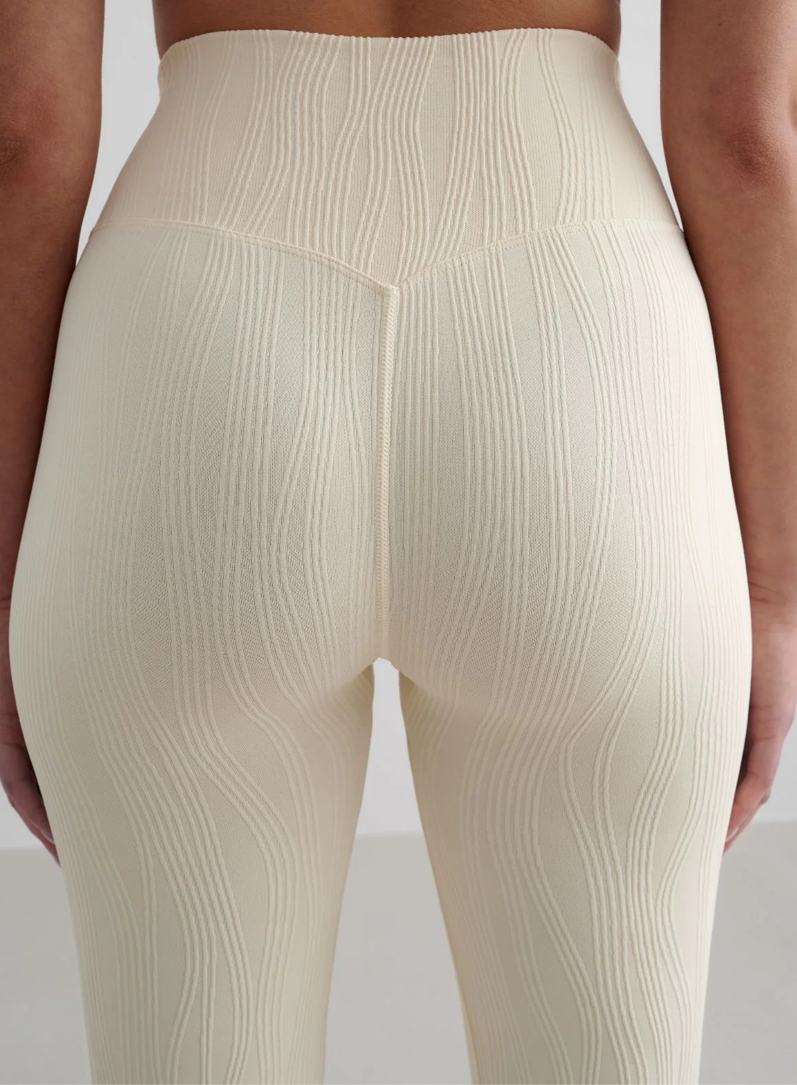 Almond White Tulip Flare Tights - Image 5