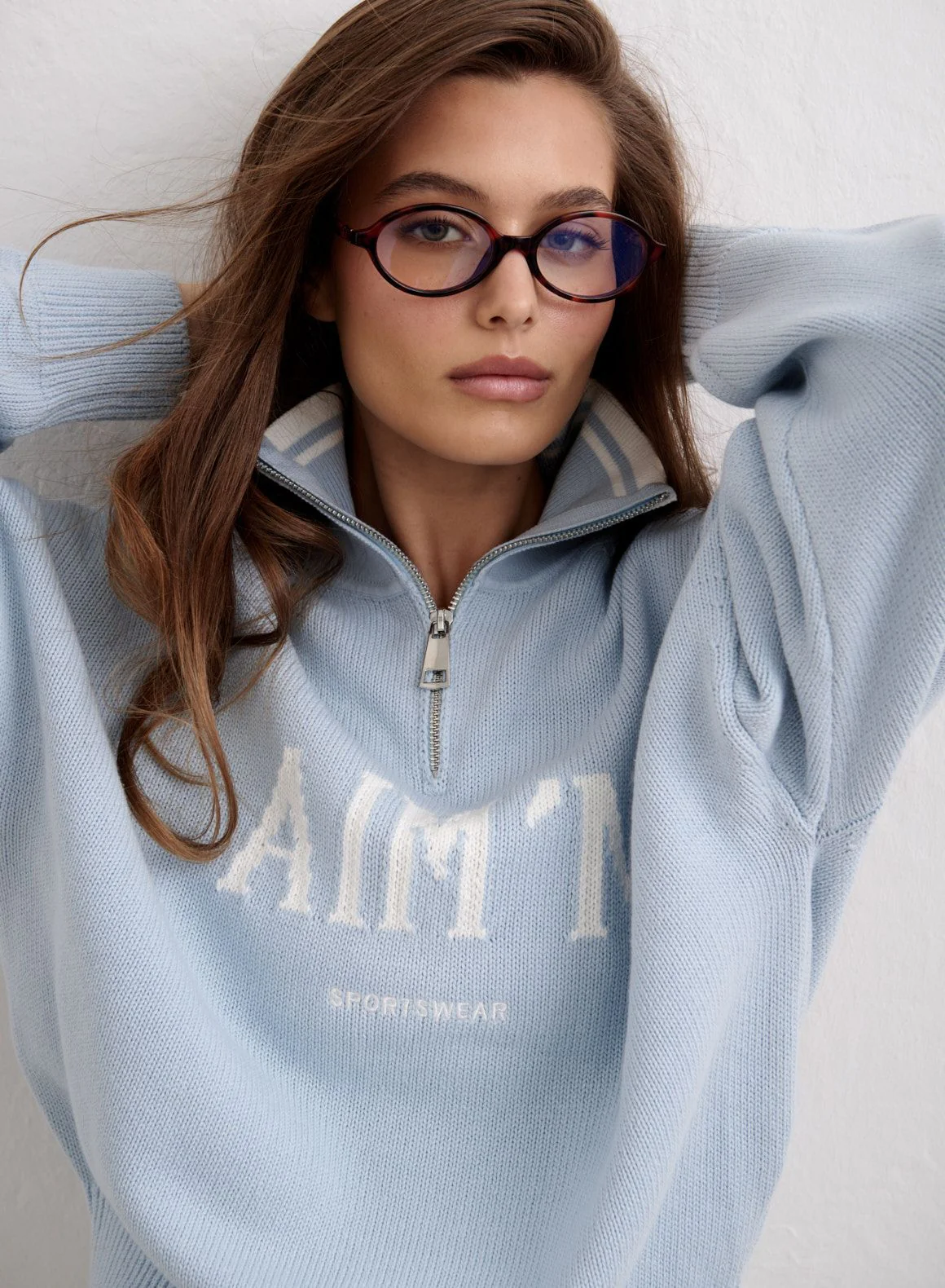 Aura College Knitted Half Zip