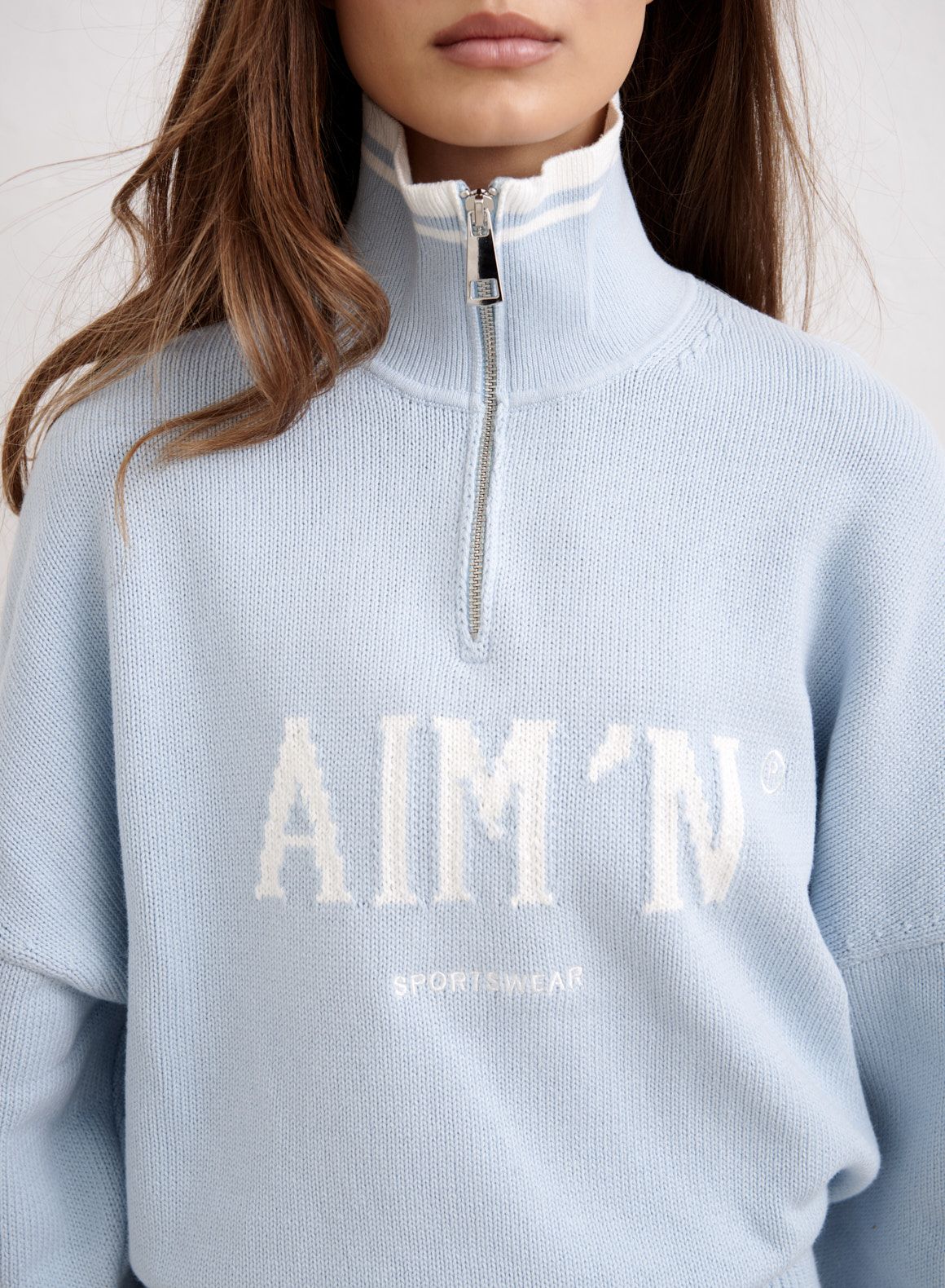 Aura College Knitted Half Zip - Image 3