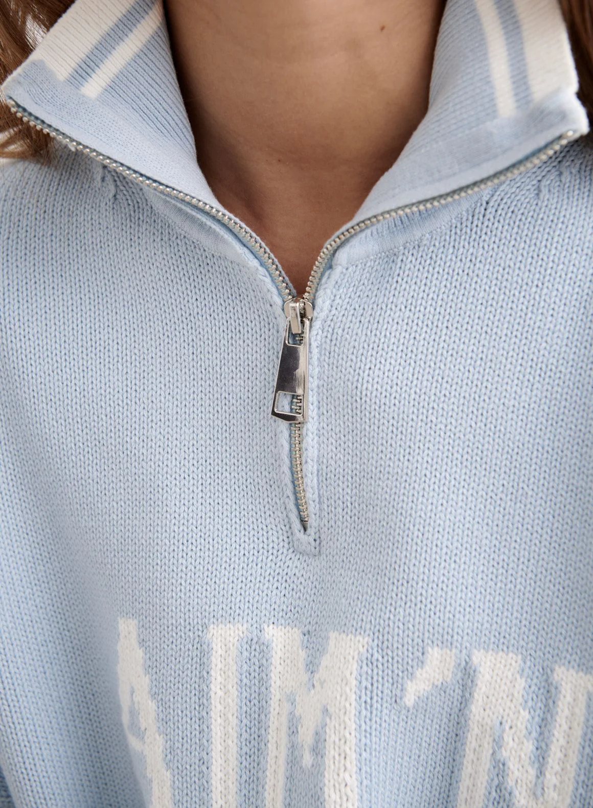 Aura College Knitted Half Zip - Image 6