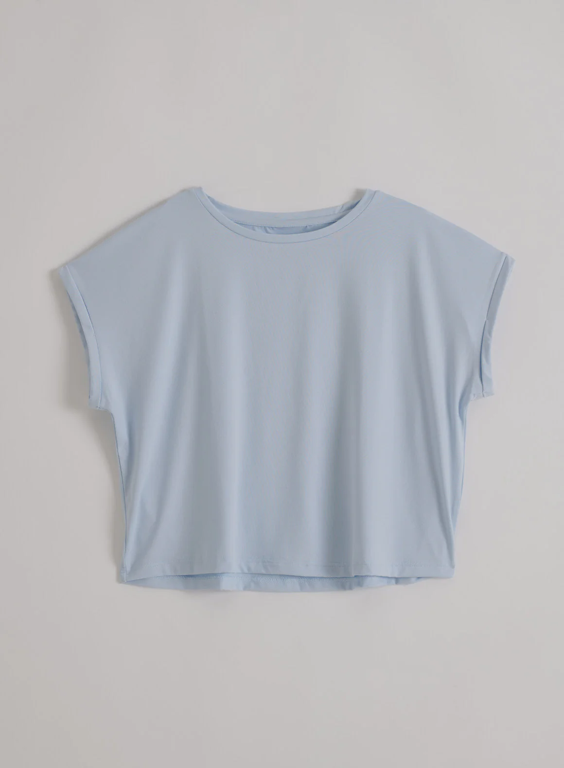 Aura Soft Basic Roll Sleeve Top - Image 4