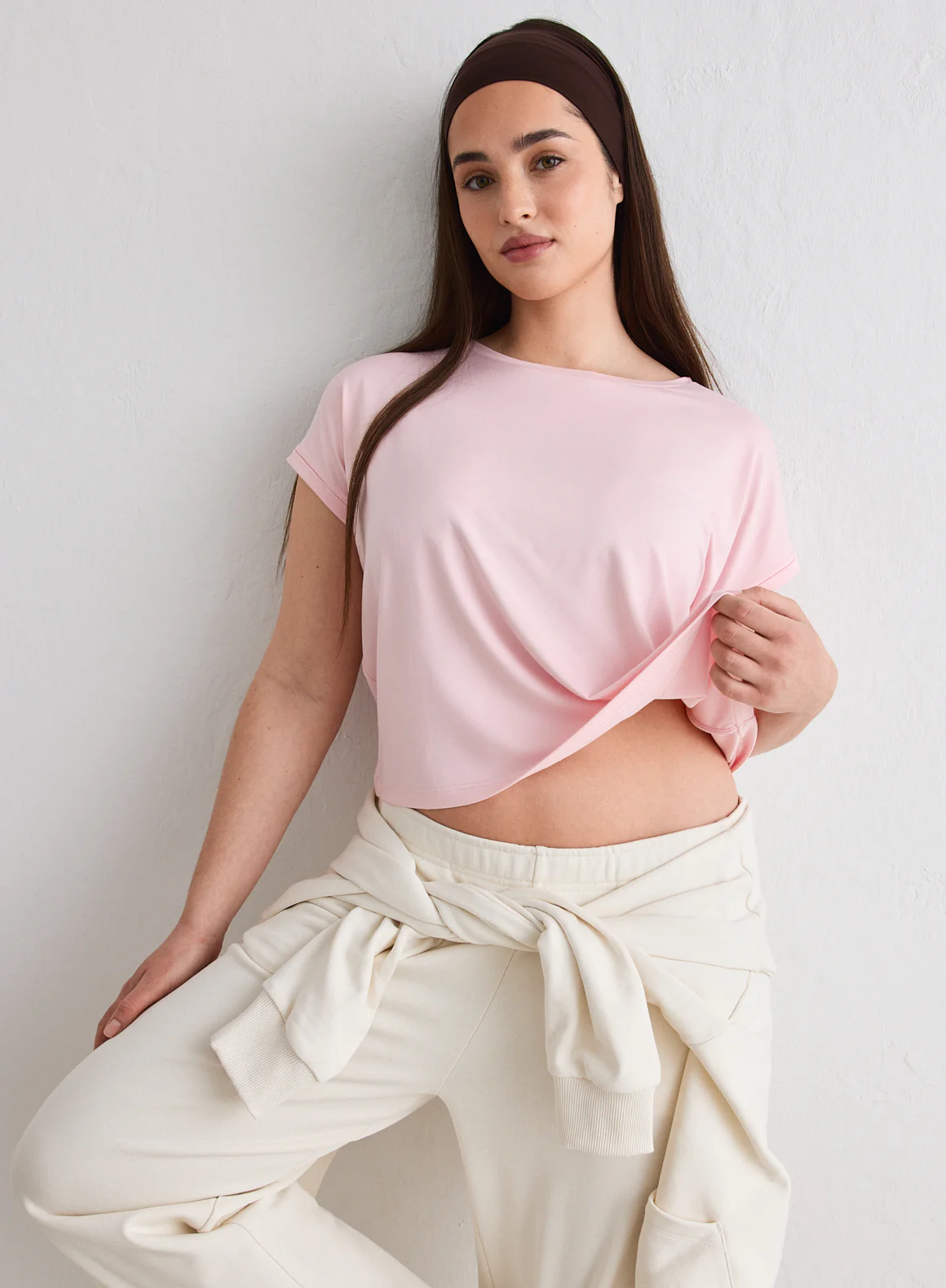 Ballerina Soft Basic Roll Sleeve Top - Image 4