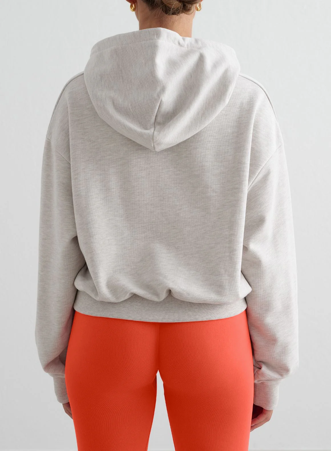 Beige Melange Chunky Terry Hood - Image 2