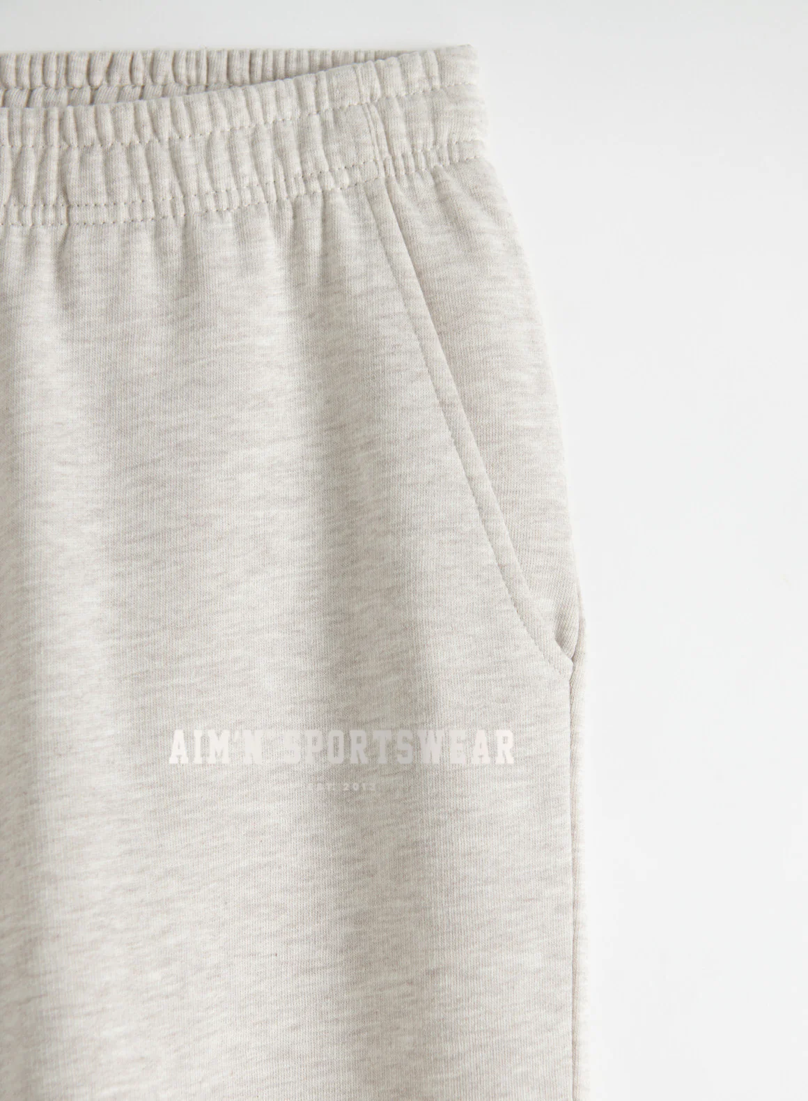 Beige Melange Classic Sweatpants - Image 7