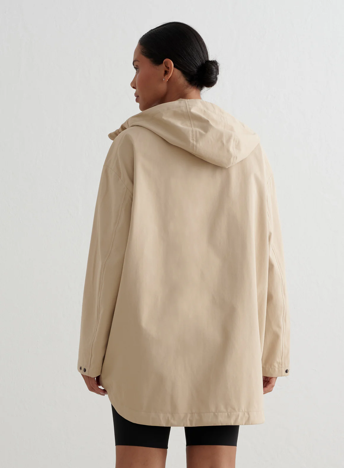 Beige Waterproof Oversized Anorak - Image 3