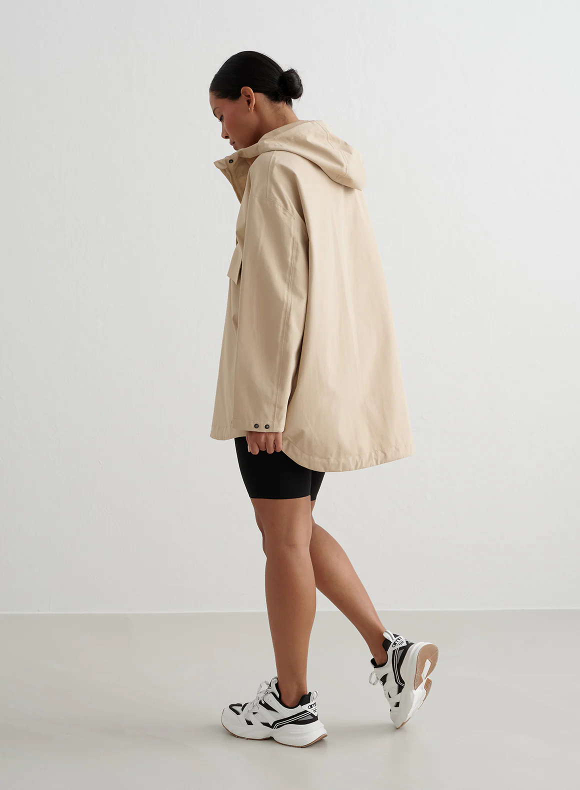 Beige Waterproof Oversized Anorak - Image 4