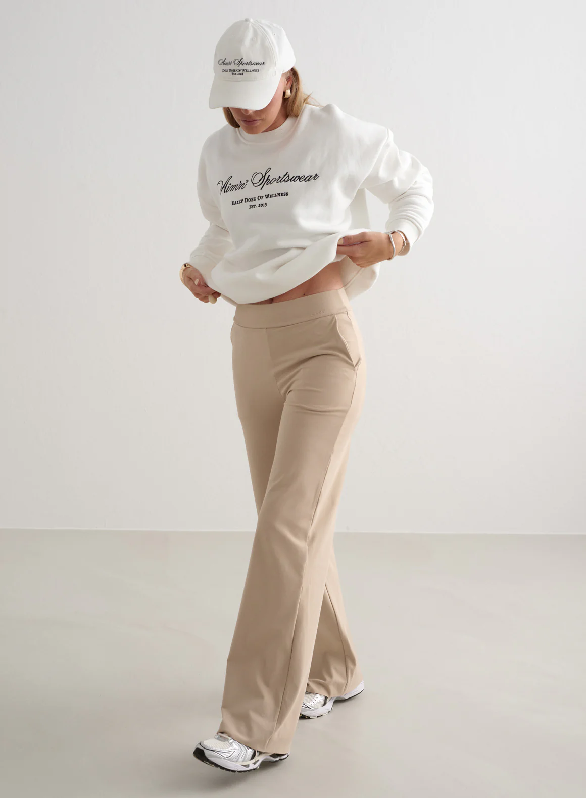 Beige Sense Wide Pants - Image 5