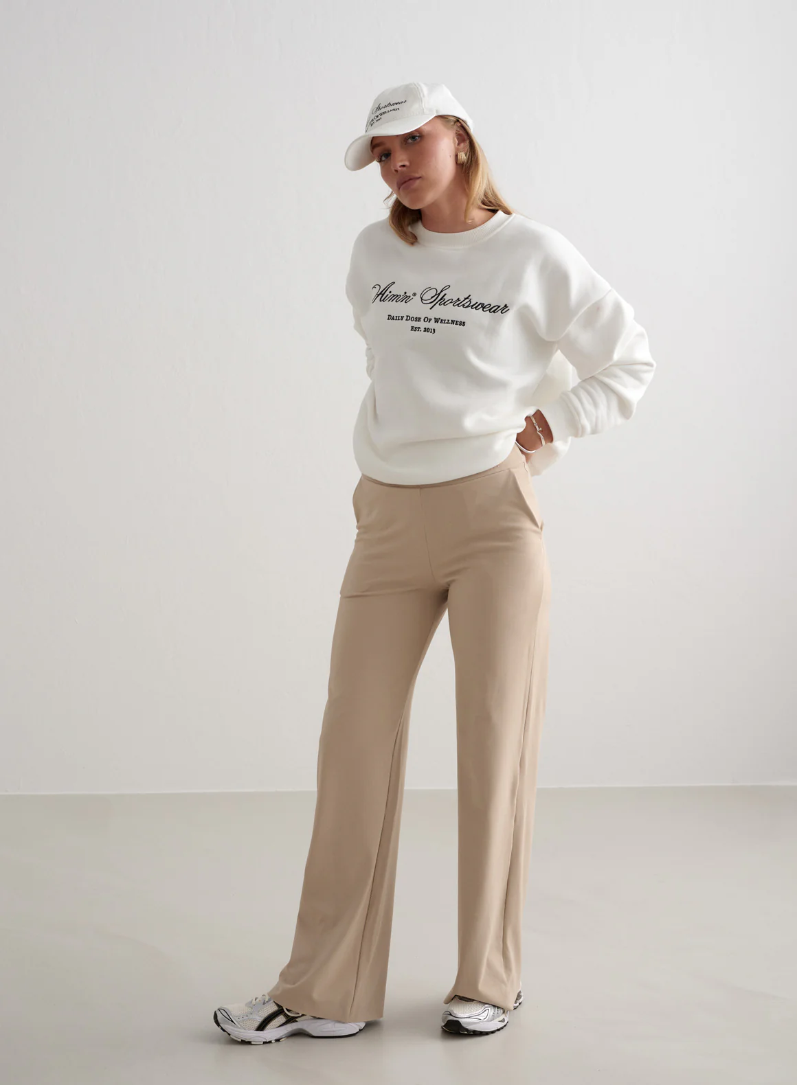 Beige Sense Wide Pants - Image 7