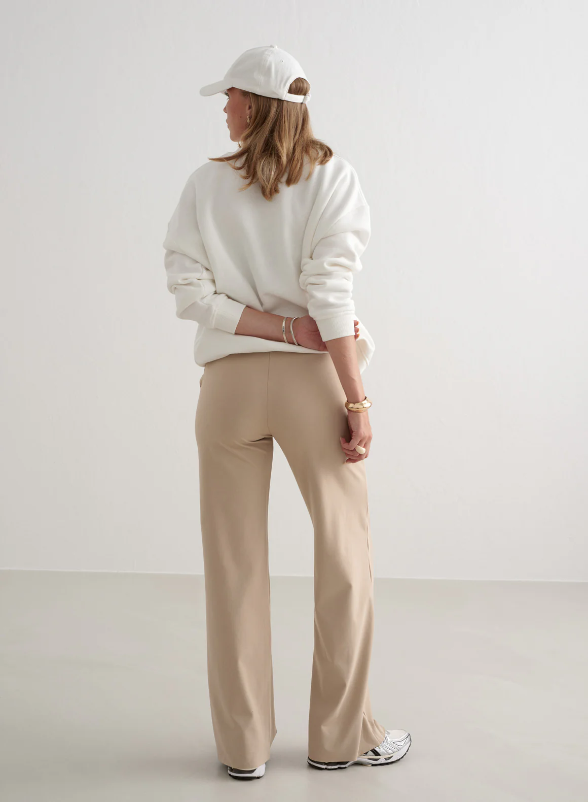 Beige Sense Wide Pants - Image 8