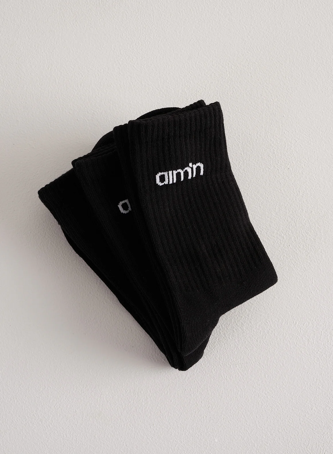 Black Aim'n Logo Socks 3-Pack - Image 3