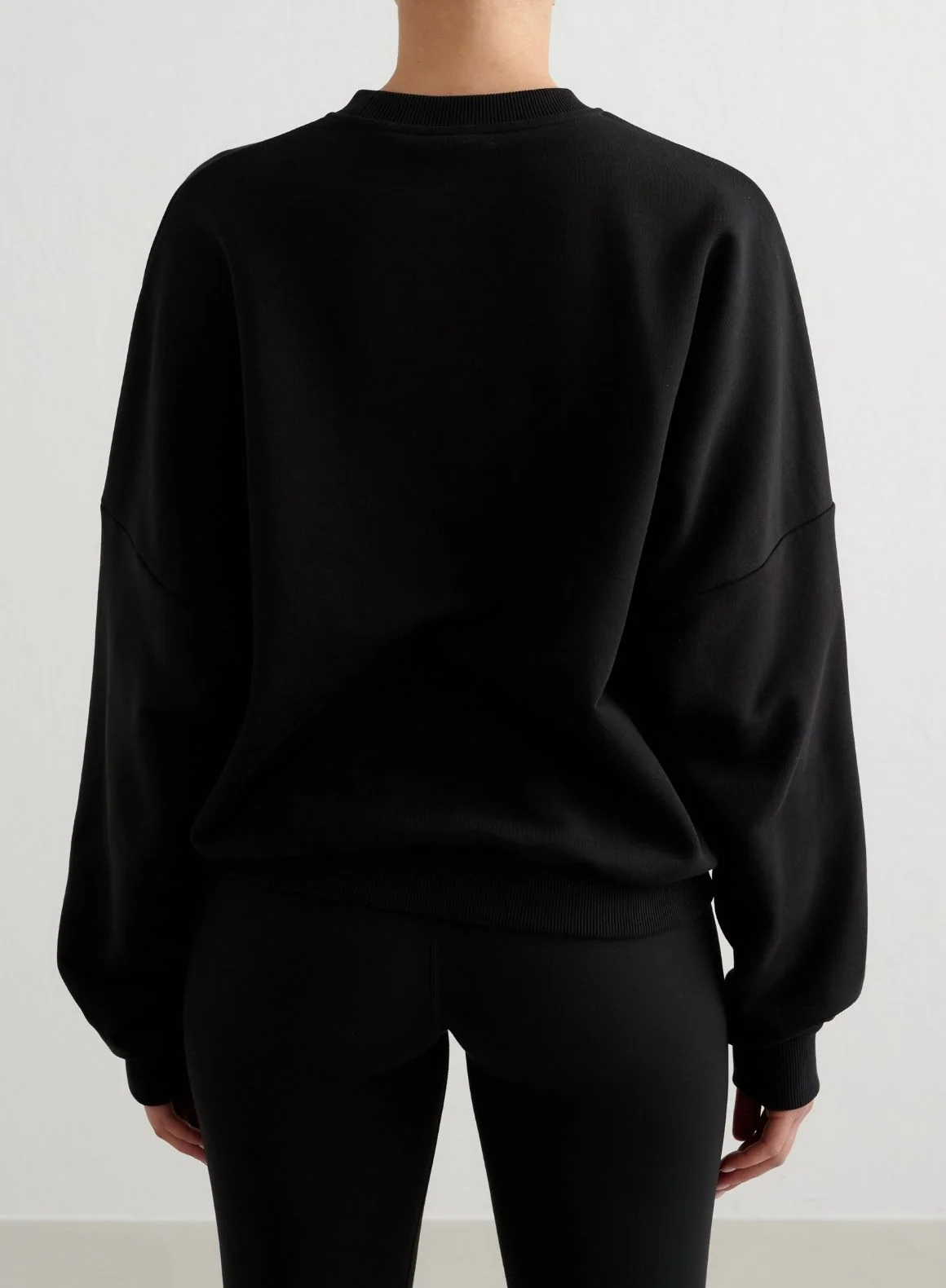 Black Apparel Terry Sweatshirt - Image 2