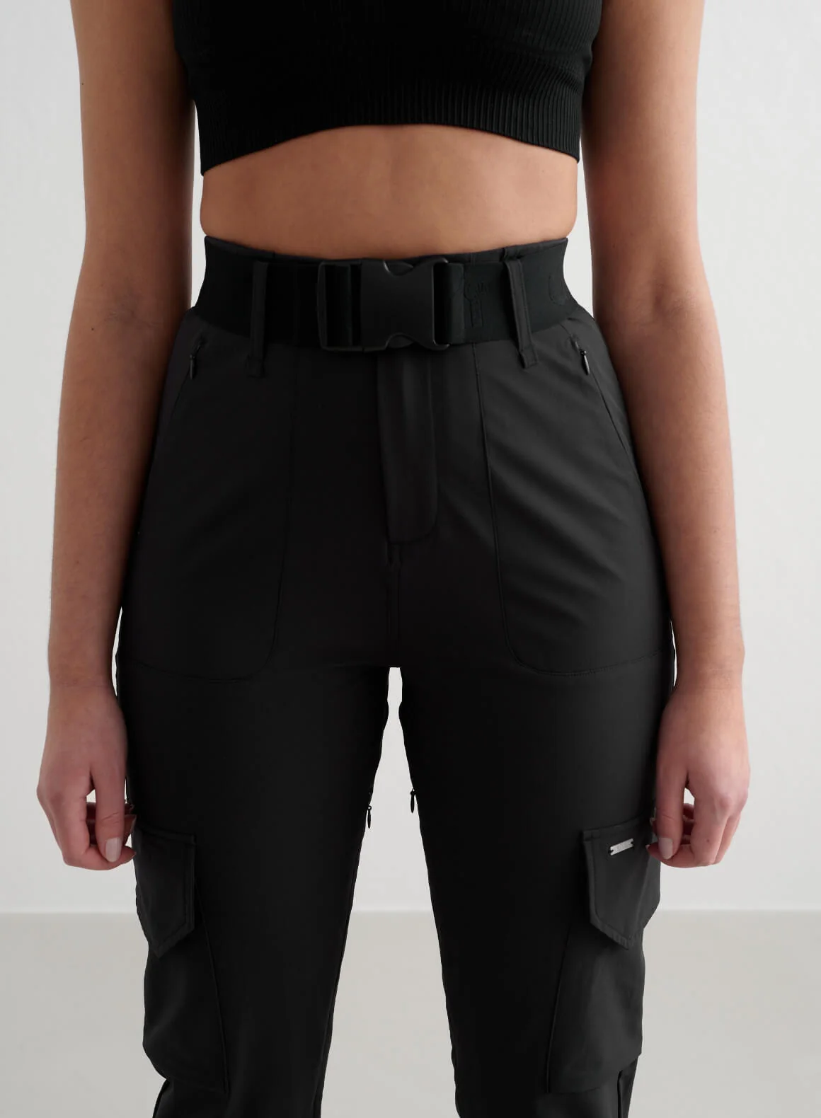 Black Cargo Pants - Image 3