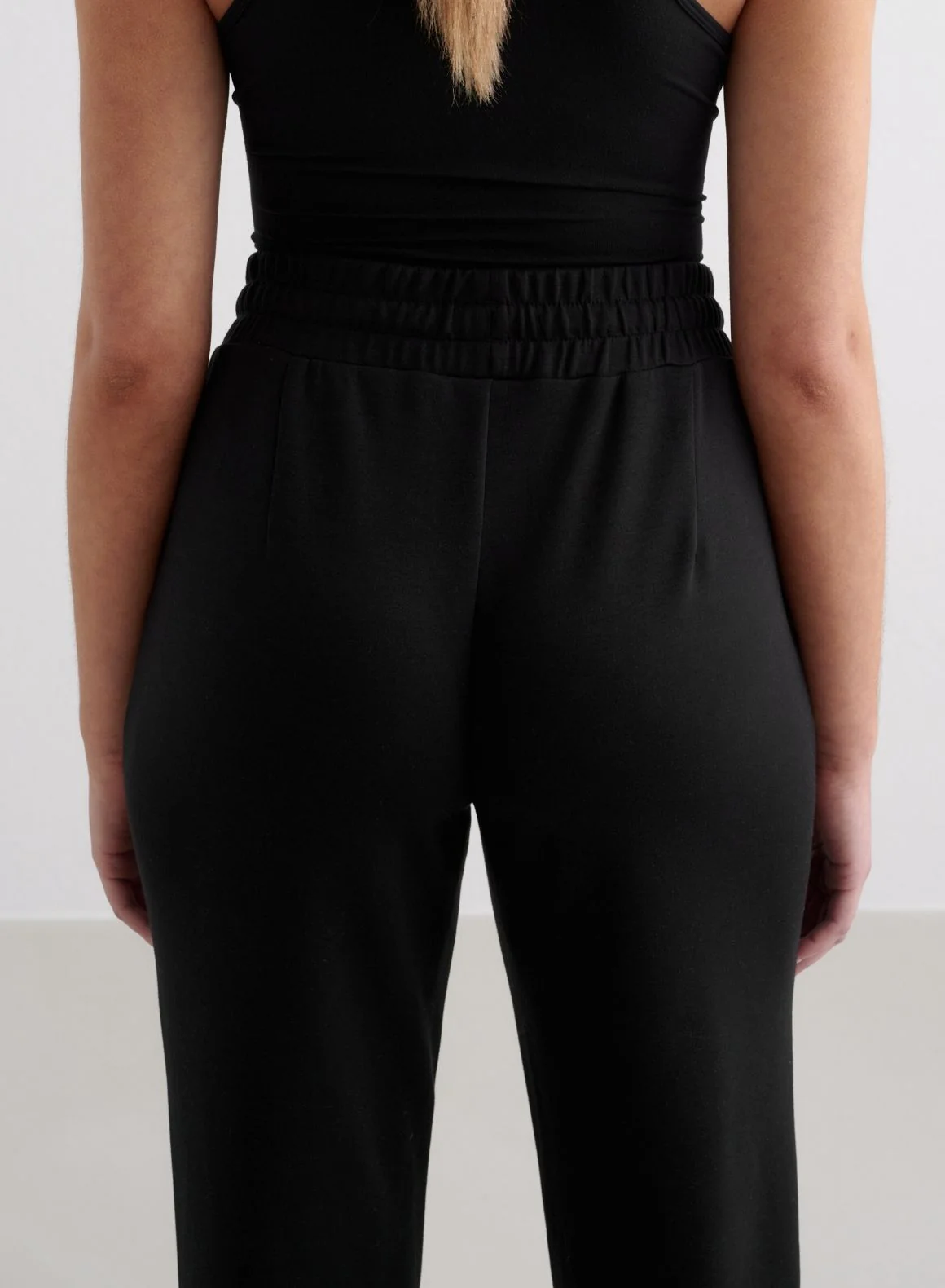 Black Comfy Modal Pants - Image 4