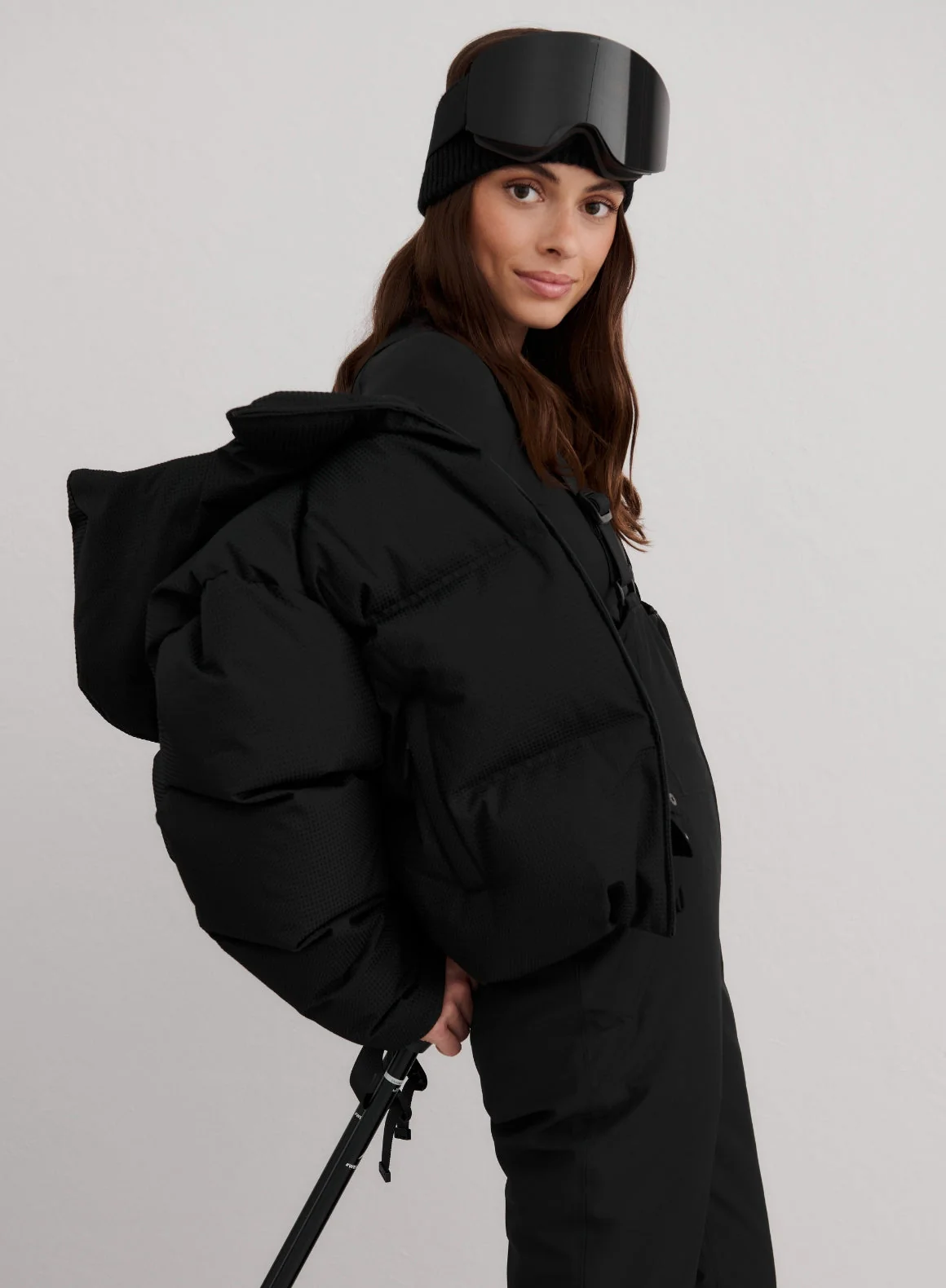 Black Cortina Puffer Jacket - Image 5