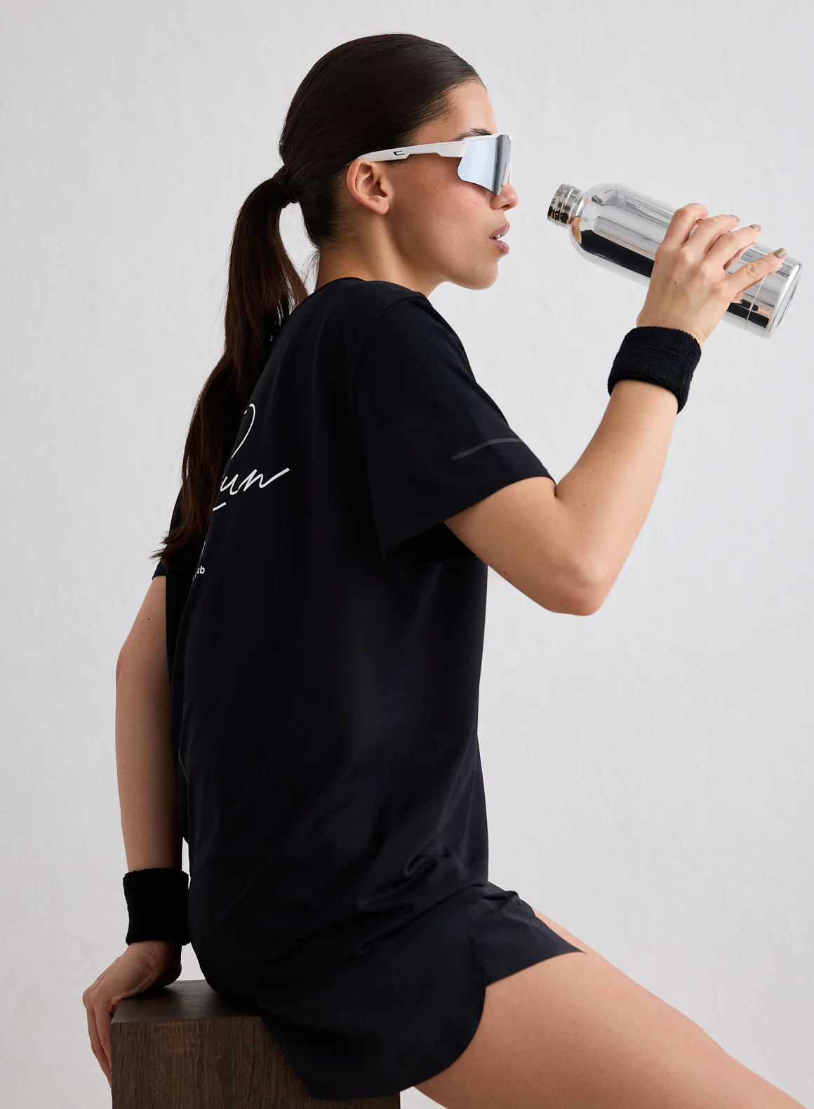 Black Le Run Seamless Running T-shirt - Image 2