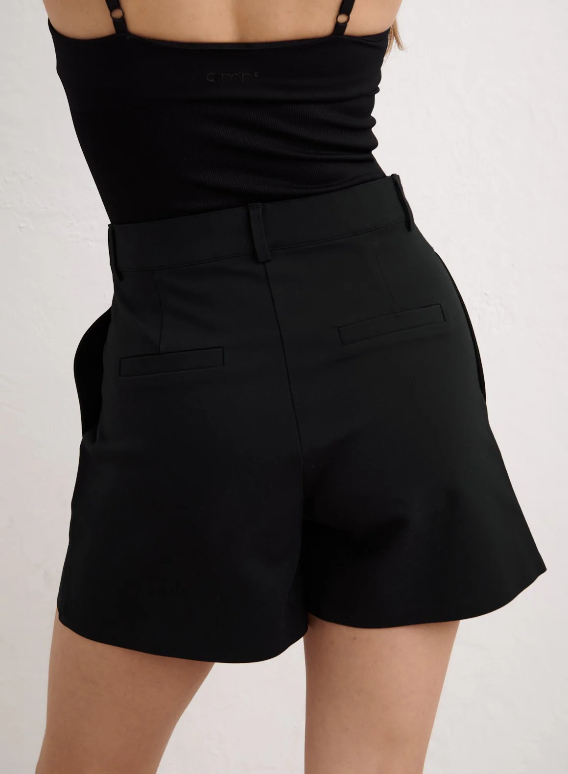 Black Luxe Bermuda Shorts - Image 4