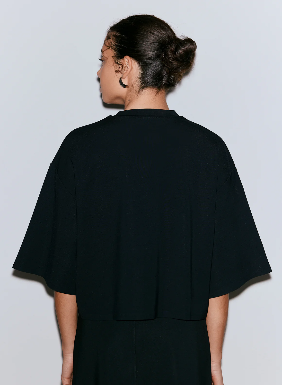 Black Luxe Boxy Short Sleeve - Image 2