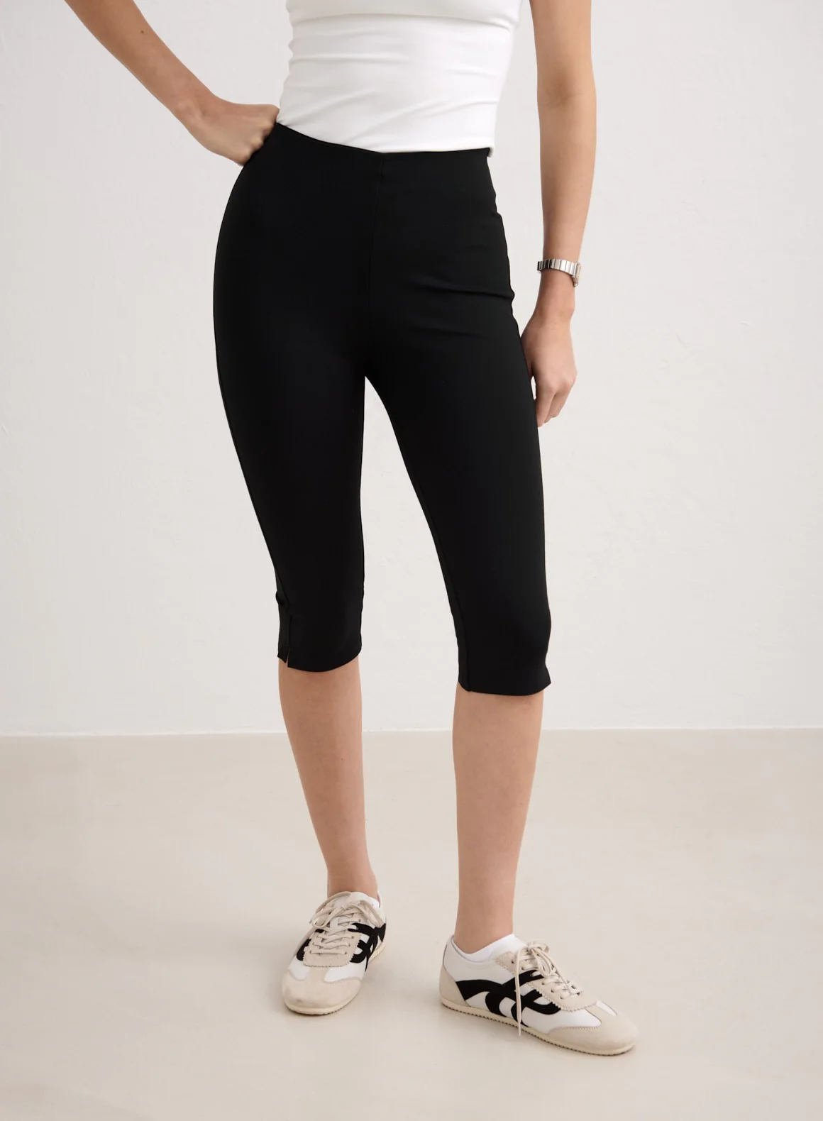Black Luxe Capri Pants - Image 4