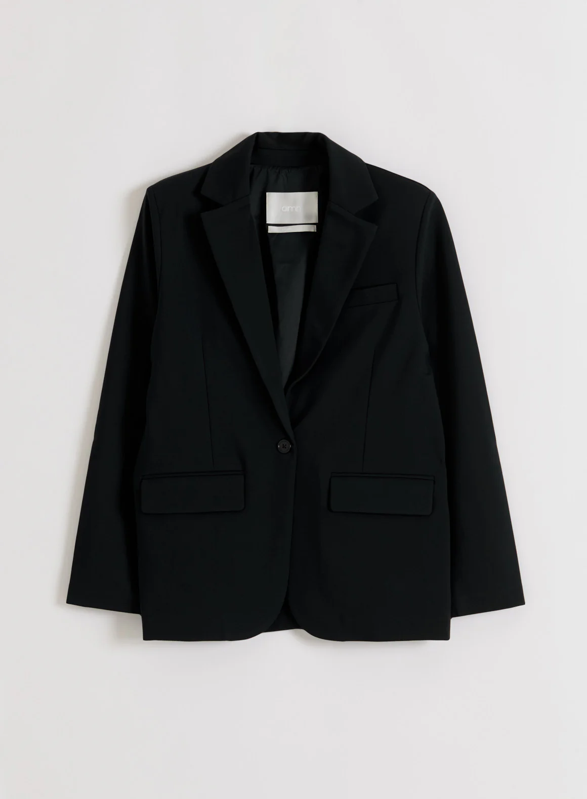 Black Luxe Relaxed Blazer - Image 8