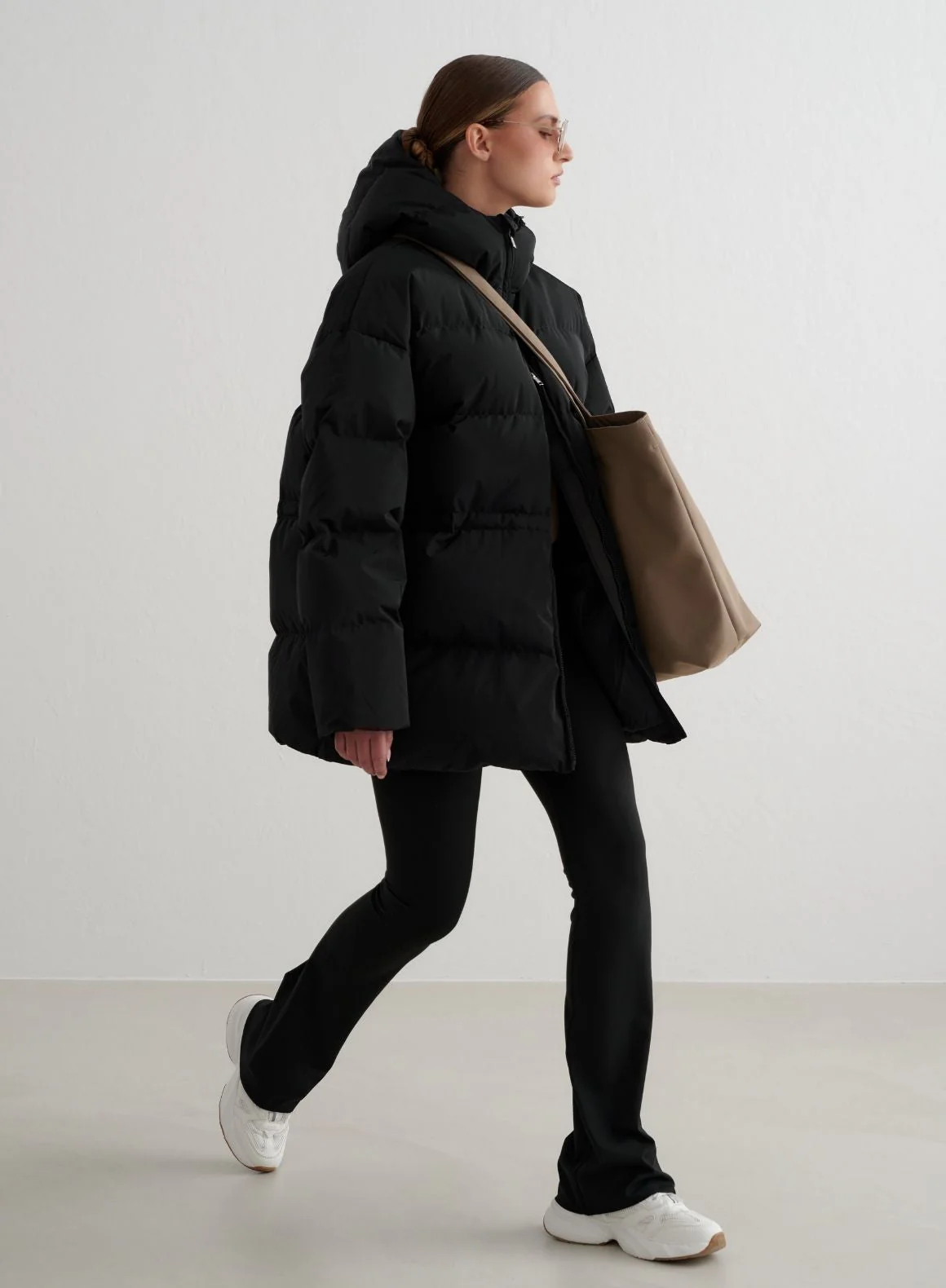 Black Moment Puffer Jacket - Image 10