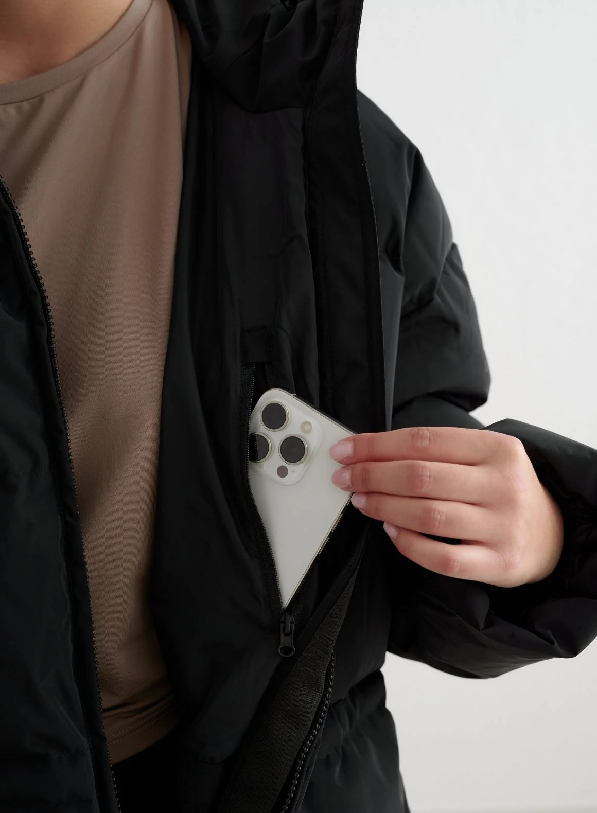 Black Moment Puffer Jacket - Image 11