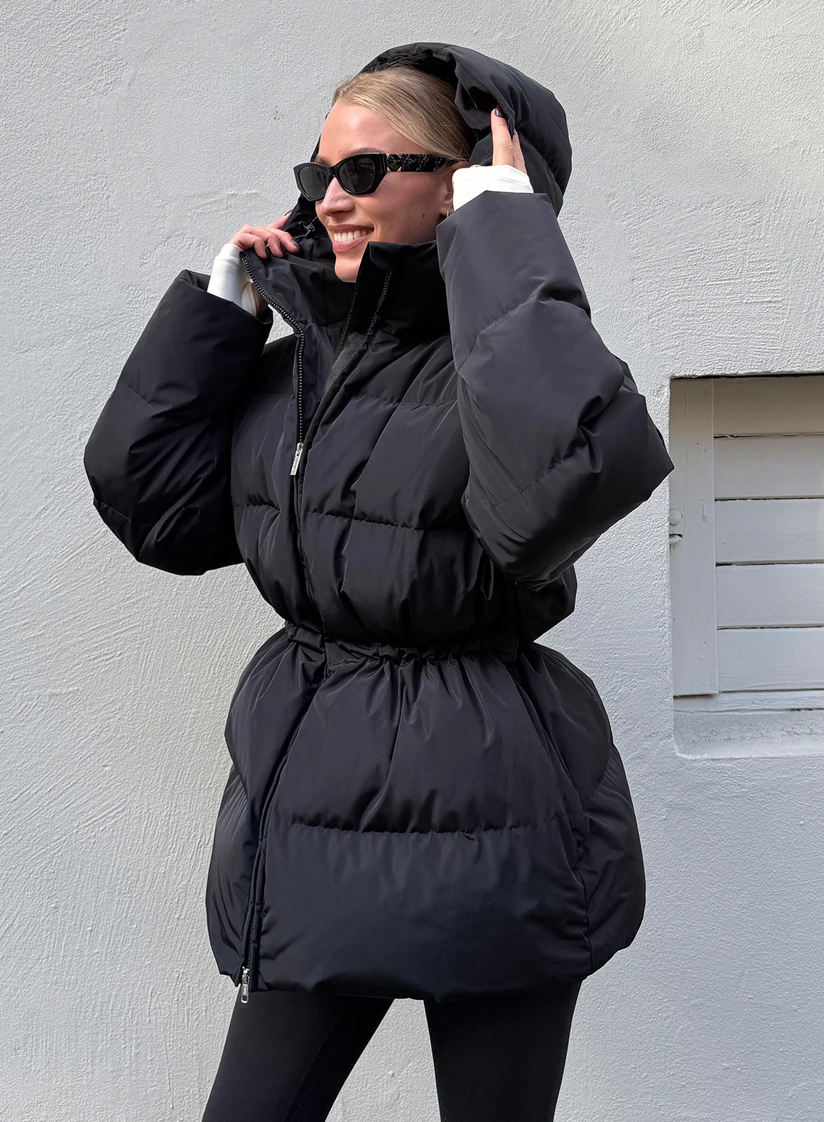 Black Moment Puffer Jacket - Image 12