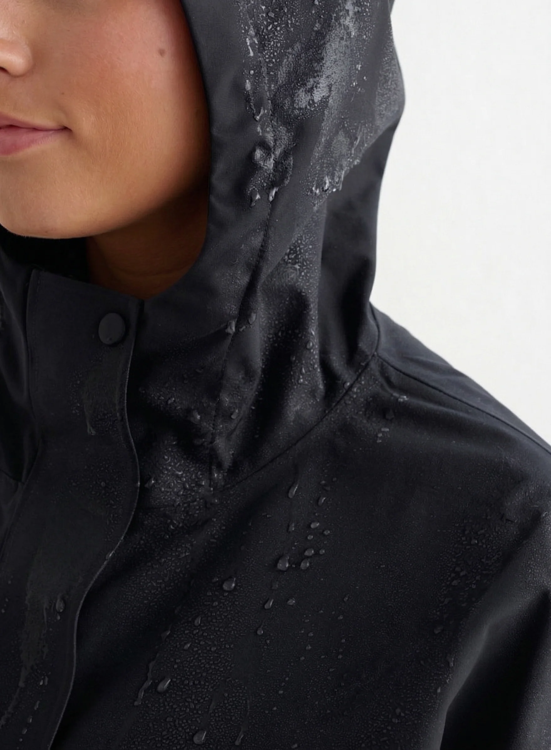 Black Waterproof Oversized Anorak - Image 3