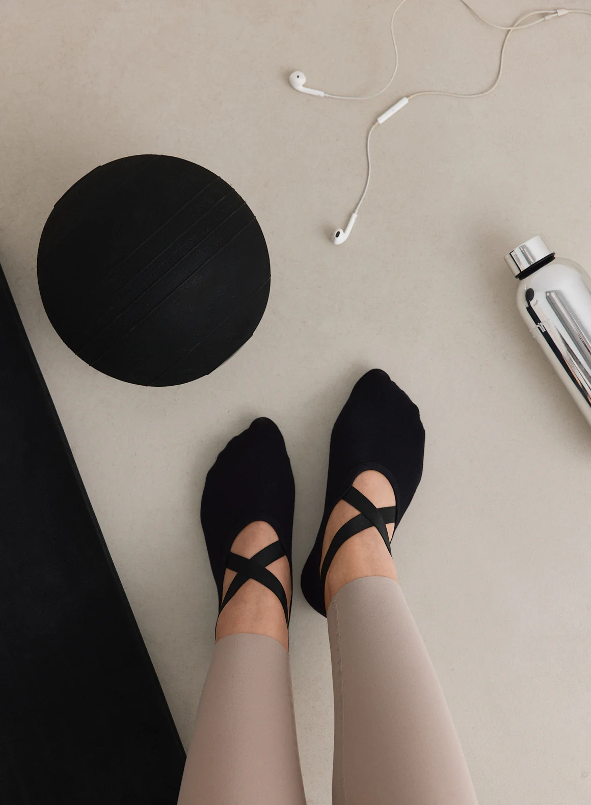 Black Pilates Socks - Image 3
