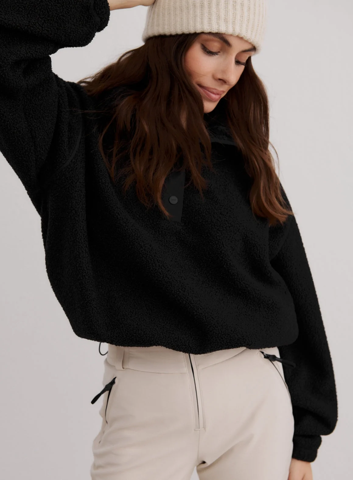 Black Polar Fleece Long Sleeve - Image 5