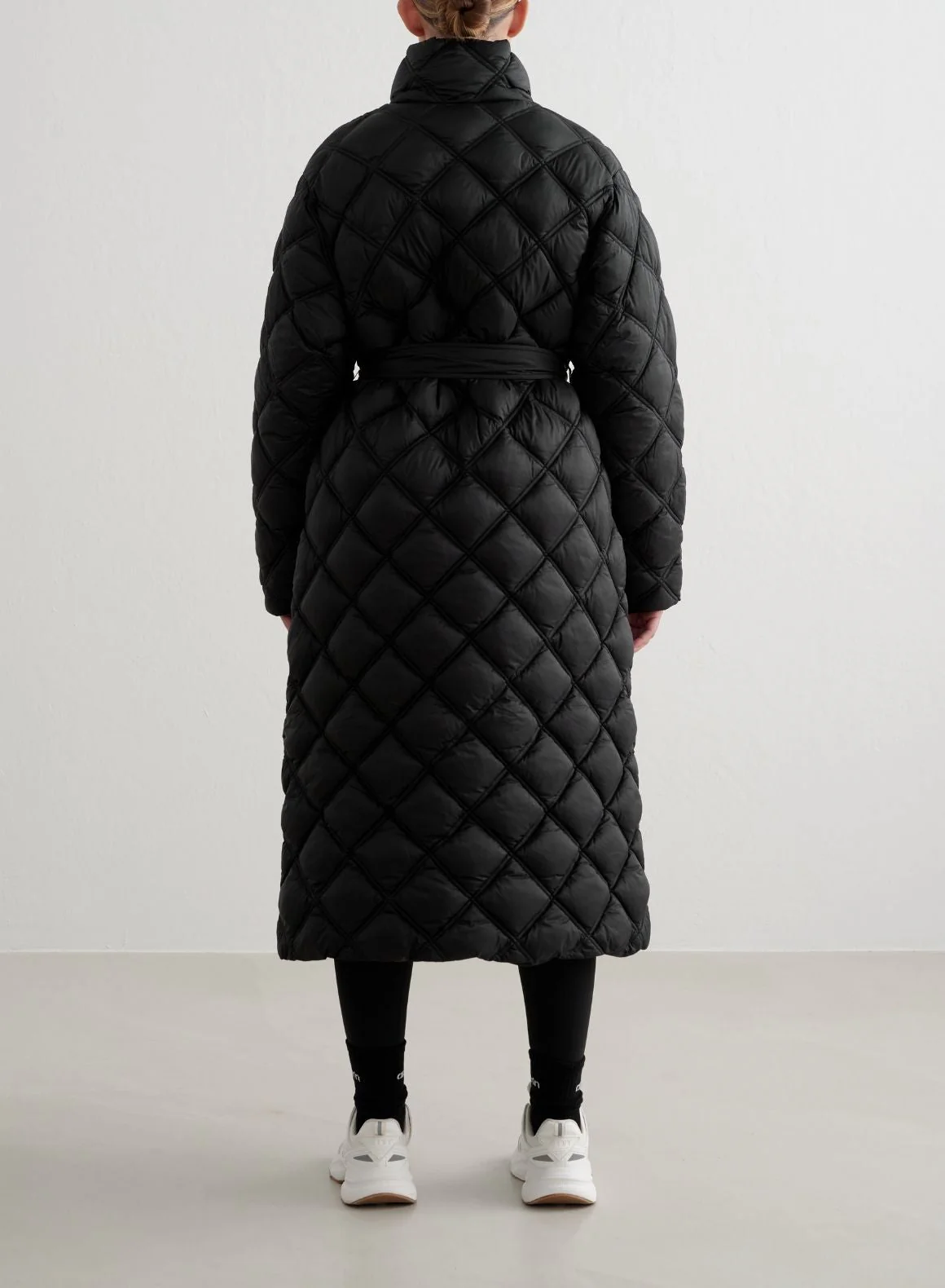 Black Quilted Coat - Image 3