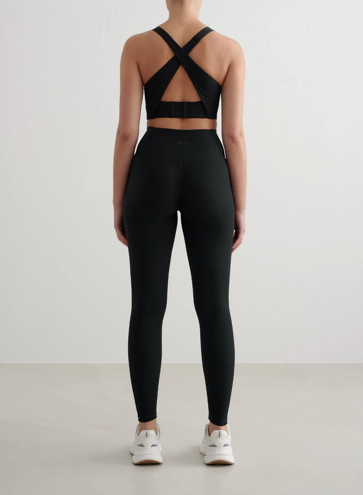 Black Ribbed Performance Support Bra - Image 6