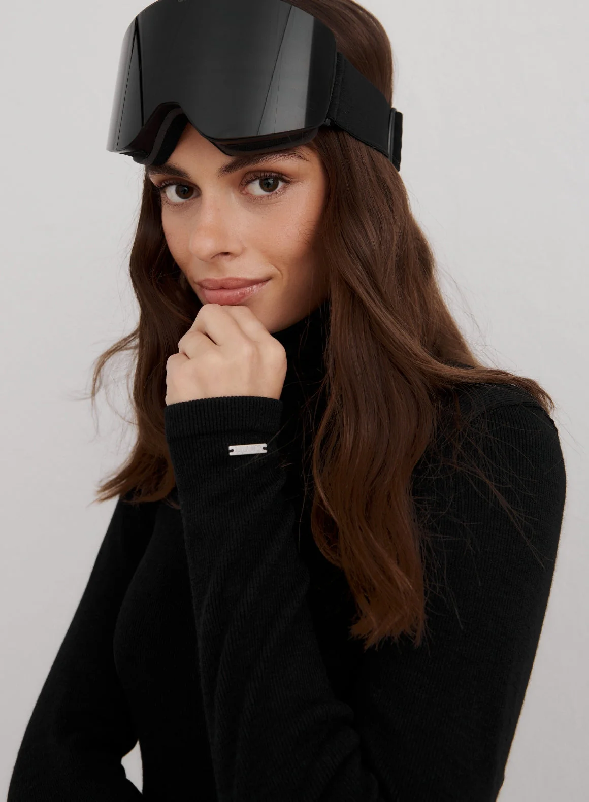 Black Ribbed Wool Half Zip - Image 8