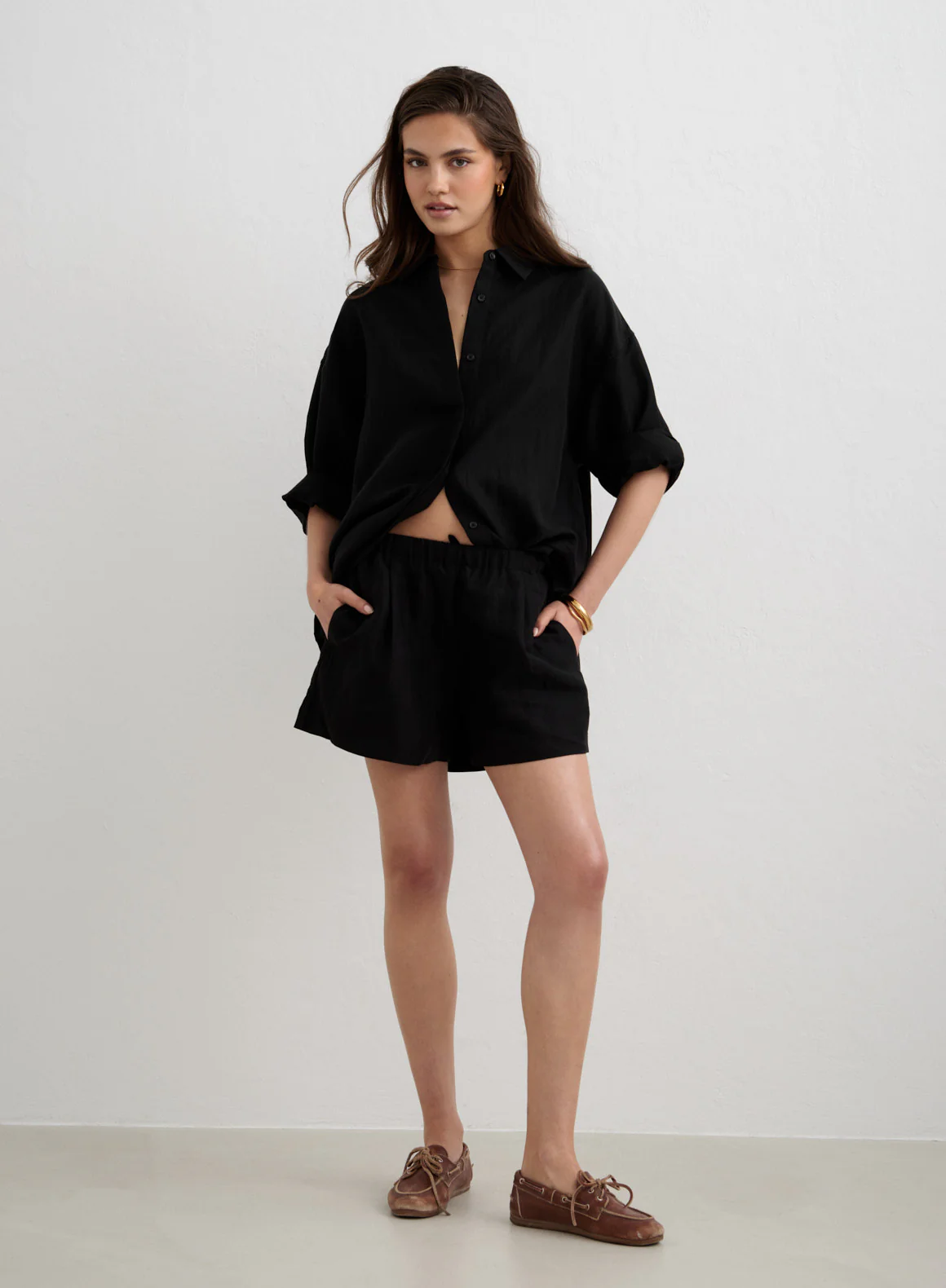 Black Riviera Shorts - Image 3