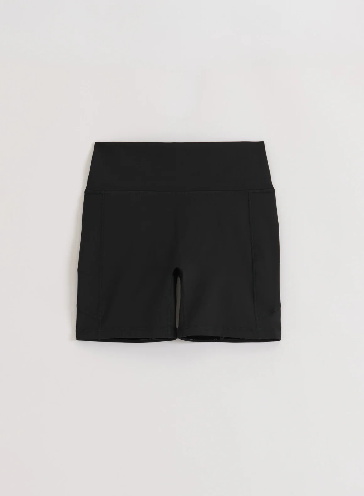 Black Running Midi Biker Shorts - Image 9