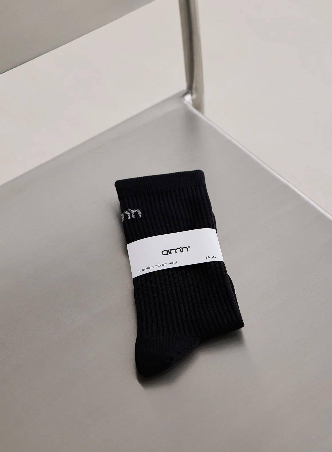 Black Running Socks High