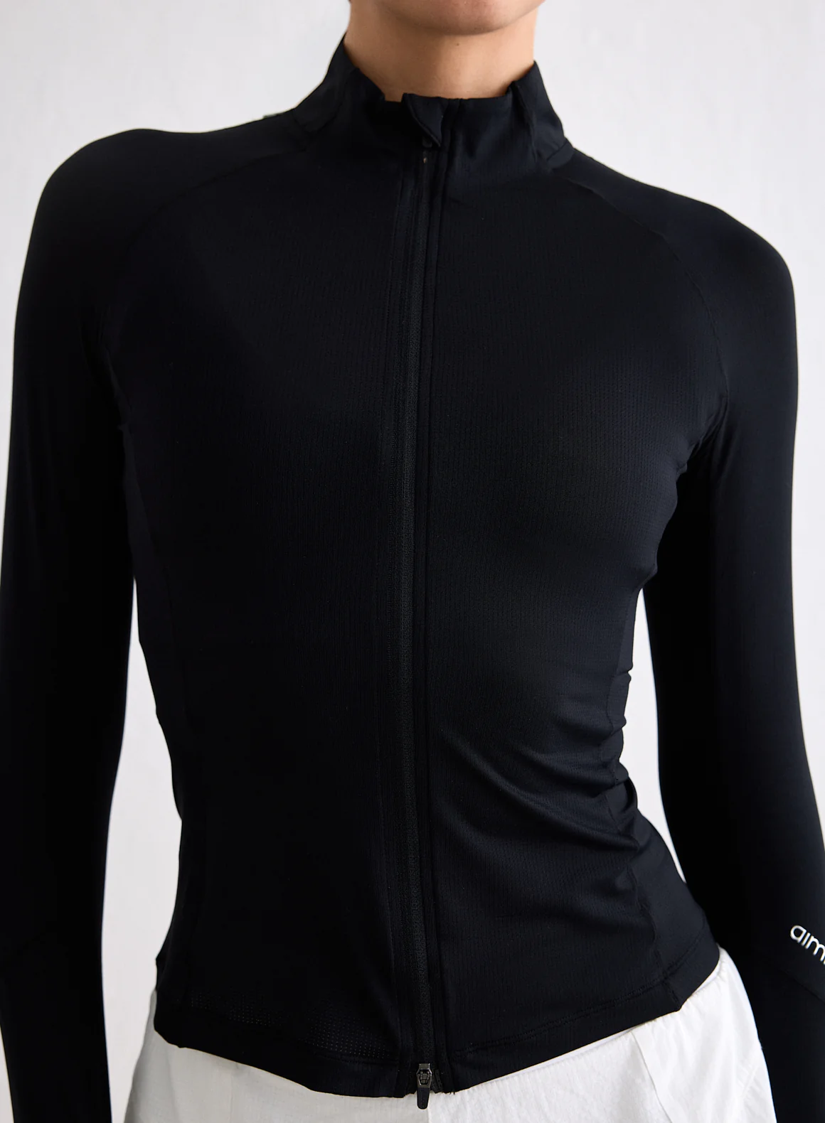 Black Running Zip Long Sleeve - Image 2