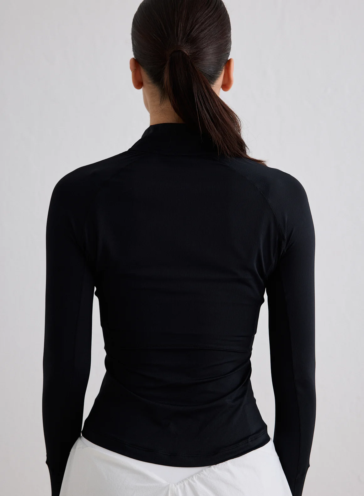 Black Running Zip Long Sleeve - Image 3