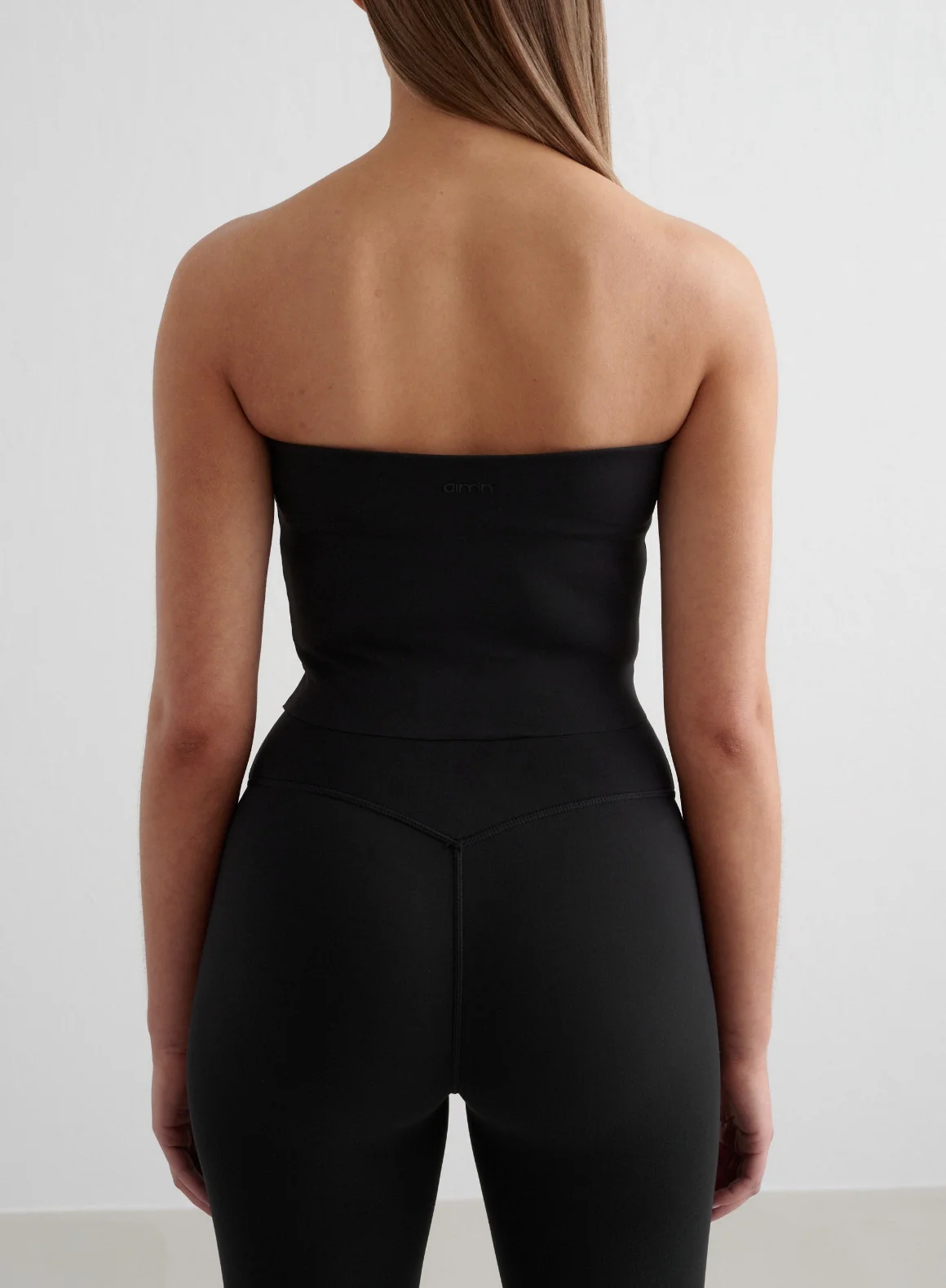 Black Sense Capri Tights & Tube Bralette Set - Image 4