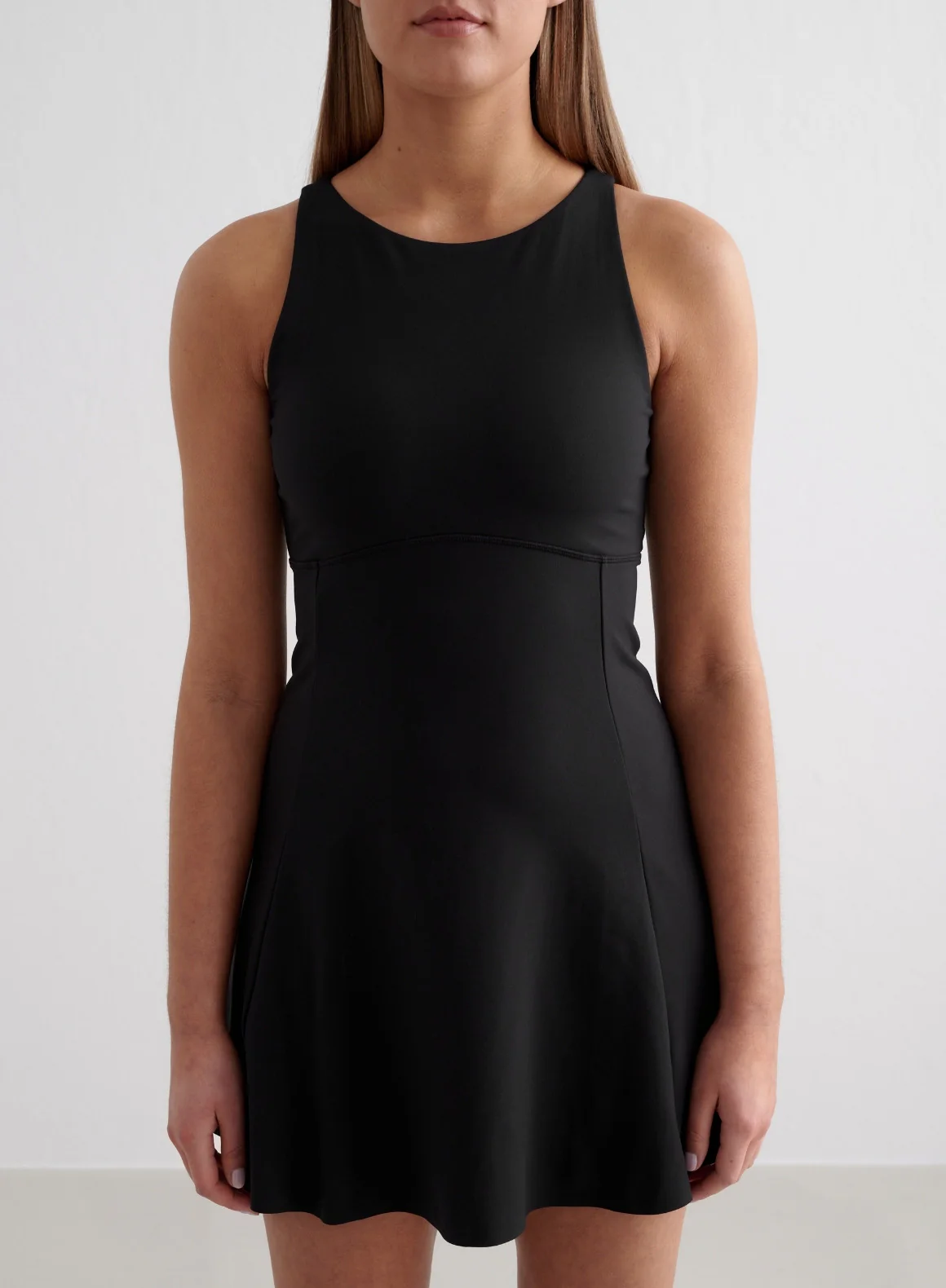 Black Sense High Neck Dress - Image 3