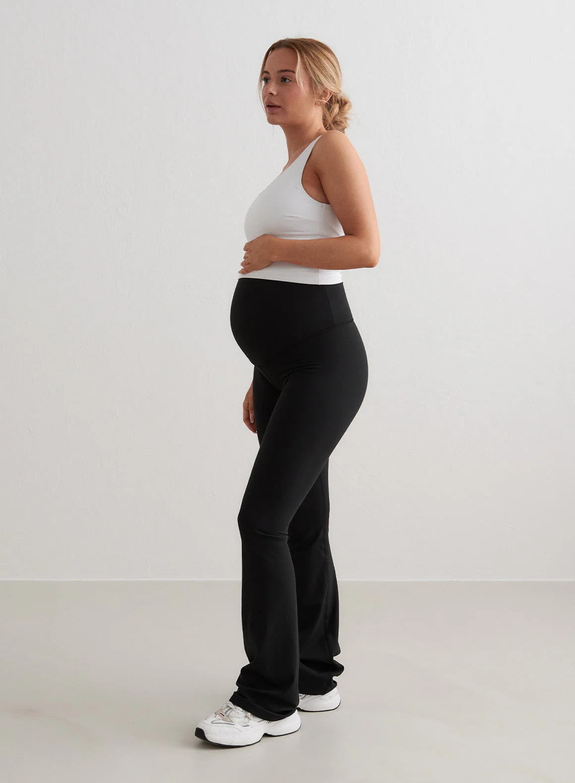 Black Sense Maternity Flare Petite Tights - Image 2