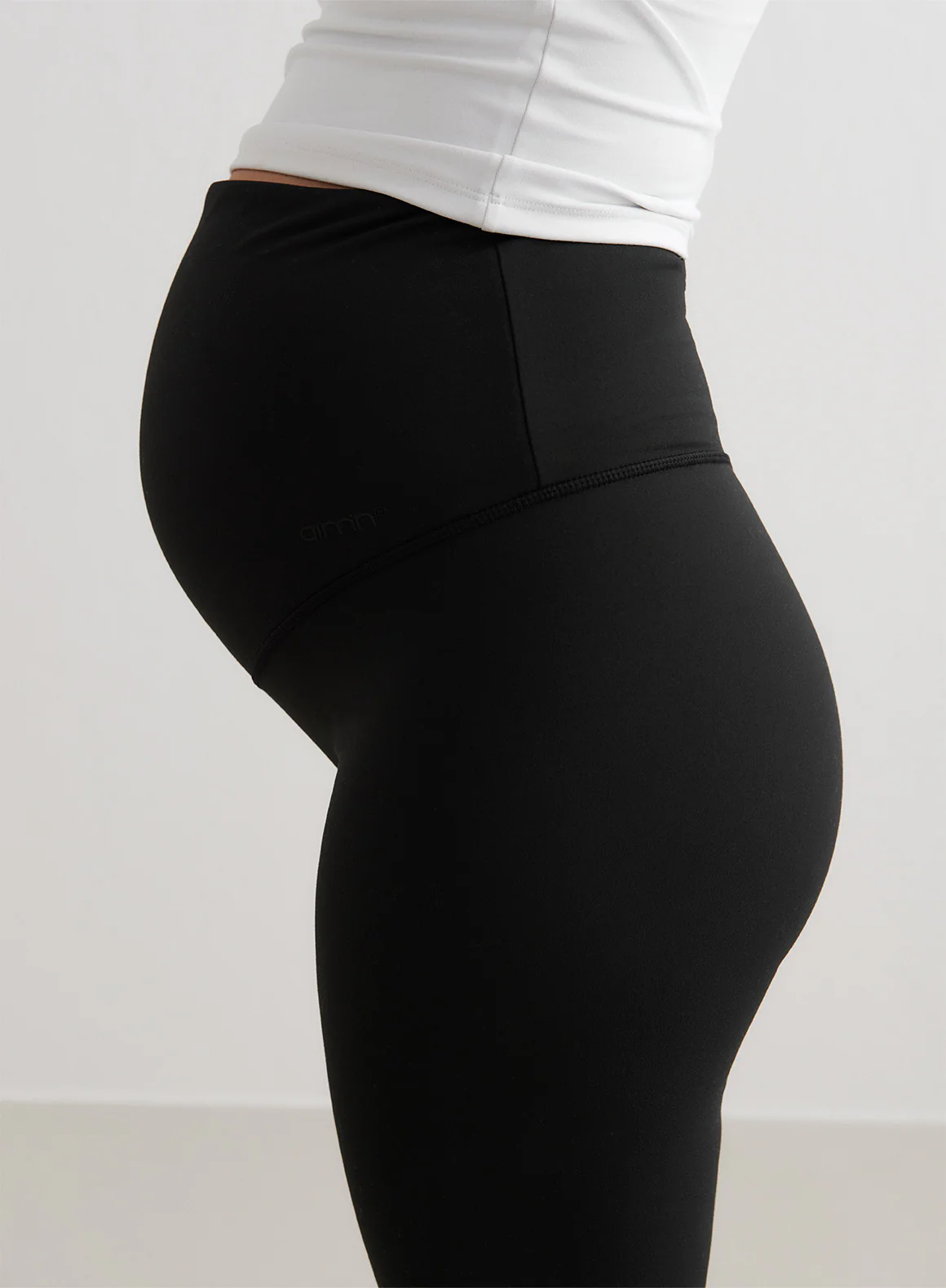 Black Sense Maternity Flare Tights - Image 3