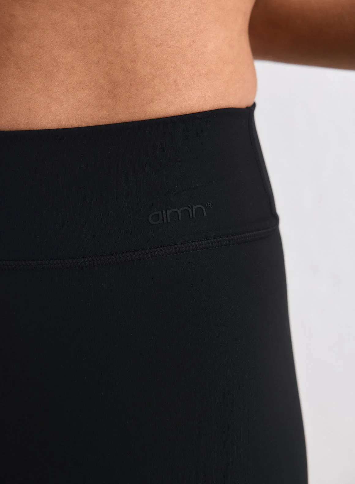 Black Sense Regular Waist Flare Tights - Image 5
