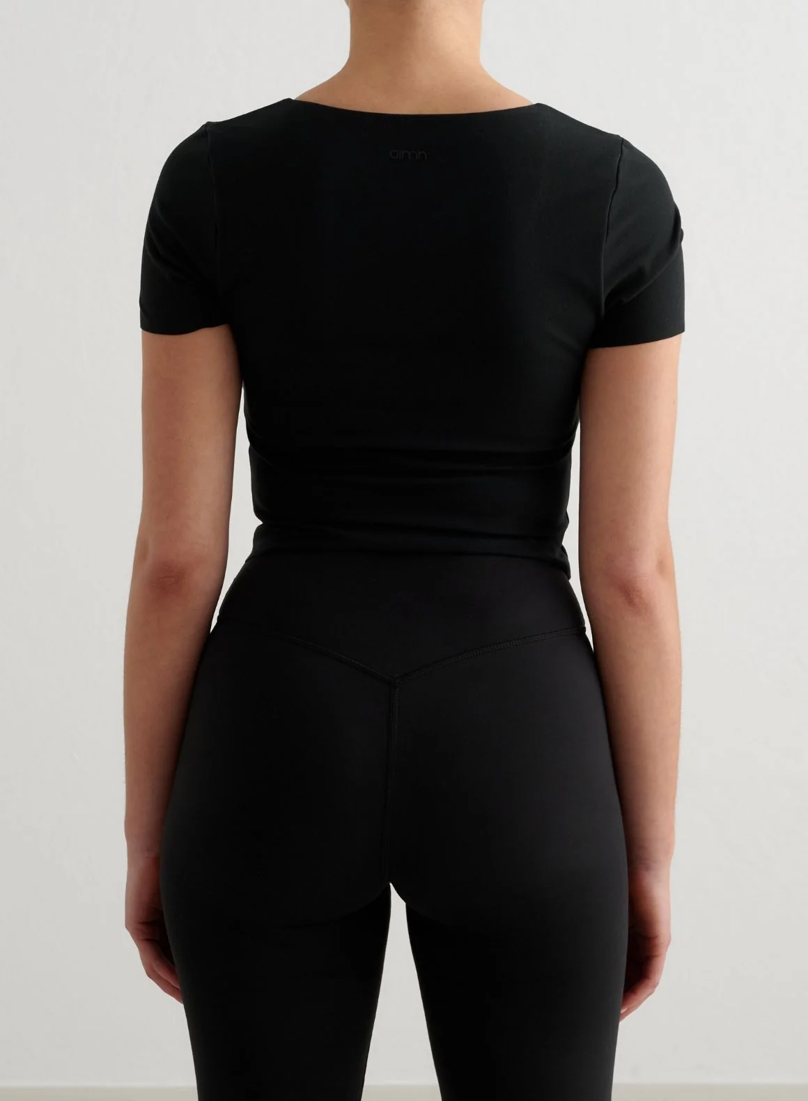 Black Sense Short Sleeve Bralette - Image 2