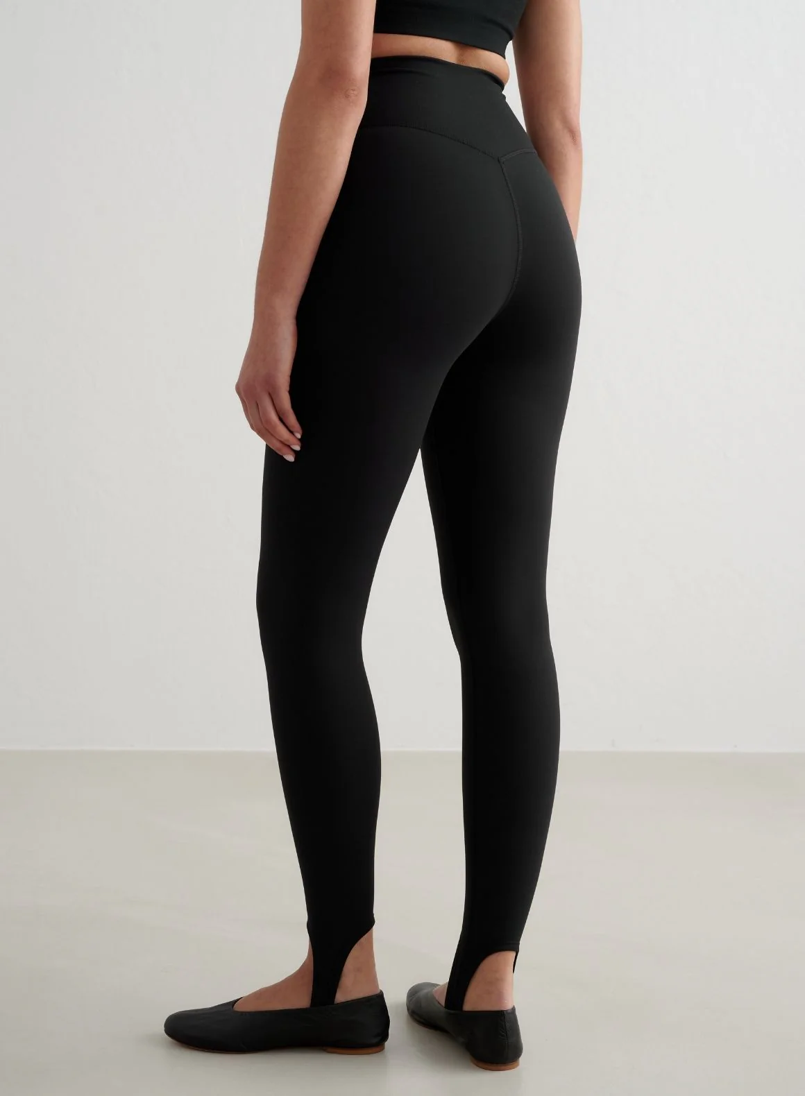 Black Sense Stirrup Tights