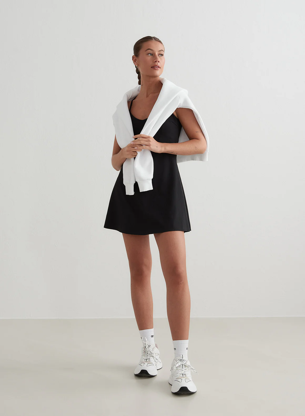 Black Sense Strap Dress - Image 5